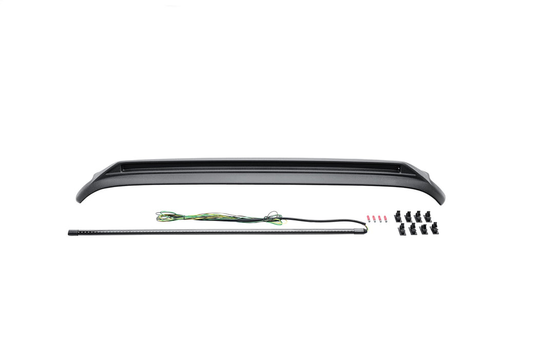 Rugged Ridge 11350.31 Lightshield Hood Guard; Thermoplastic; Black; - Truck Part Superstore