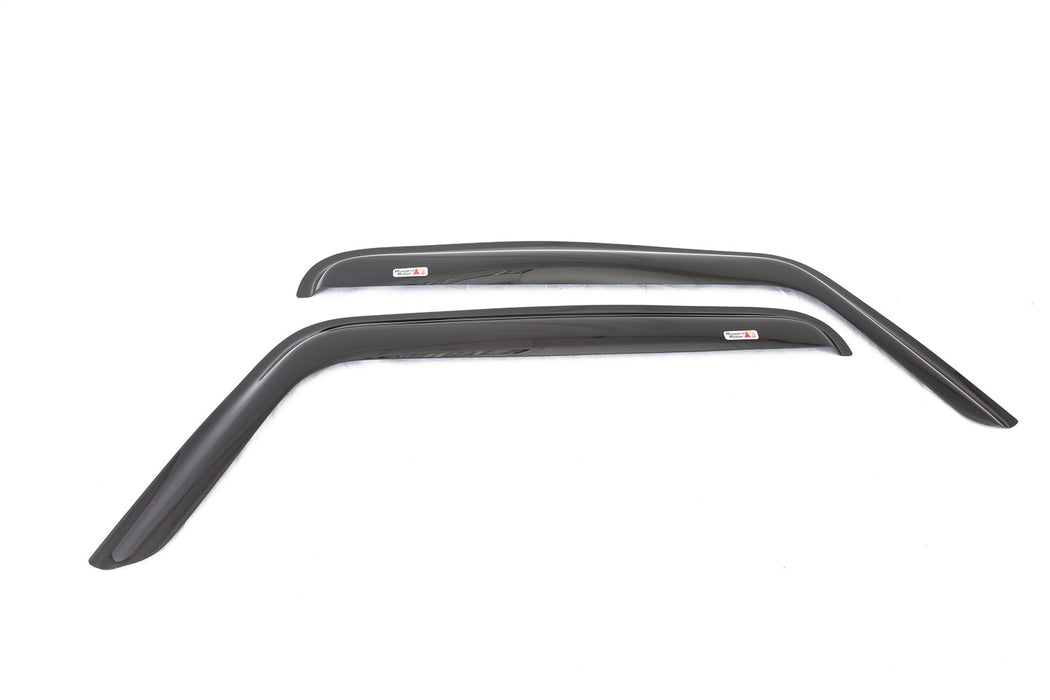 Rugged Ridge 11351.11 Side Window Vent; Front; 2 pc.; Smoked Acrylic; - Truck Part Superstore