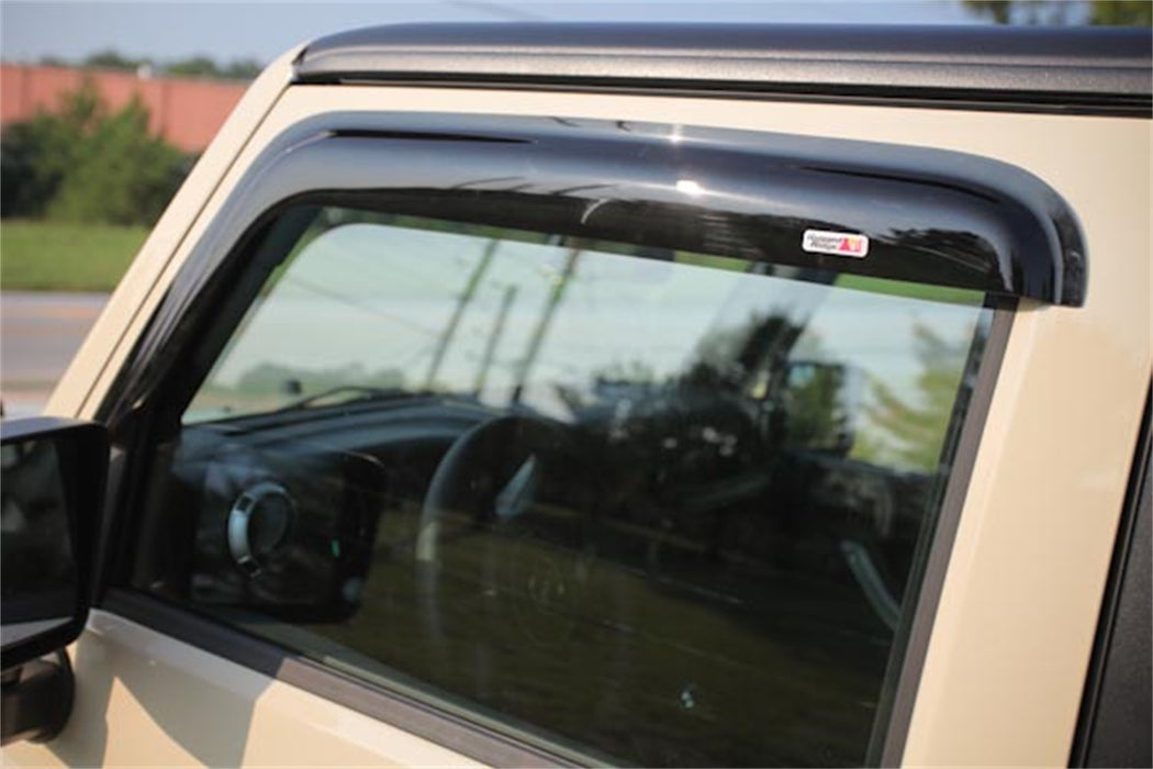 Rugged Ridge 11351.11 Side Window Vent; Front; 2 pc.; Smoked Acrylic; - Truck Part Superstore