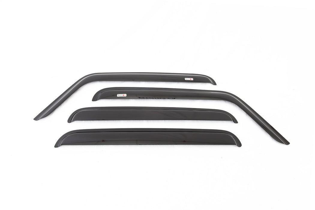 Rugged Ridge 11351.12 Side Window Vent; 4 pc.; Smoked Acrylic; - Truck Part Superstore