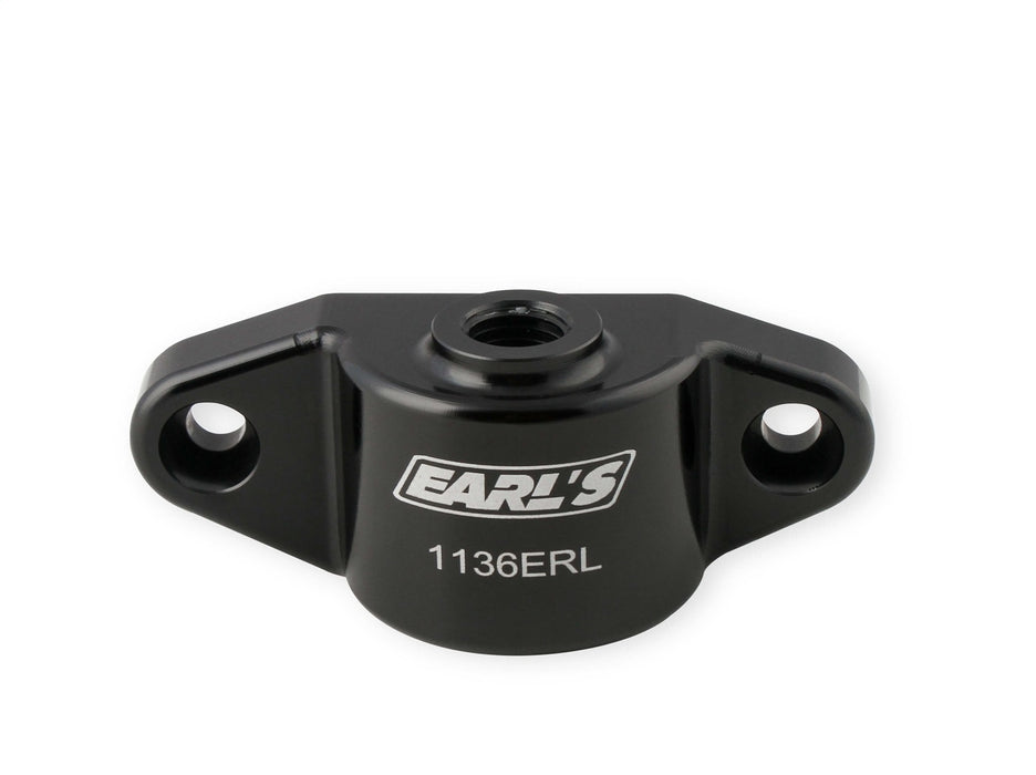Earl's Performance 1136ERL Oil Cooler Block Off Plate; w/12mm x 1.5 Port; Fits OEM Sensor; - Truck Part Superstore