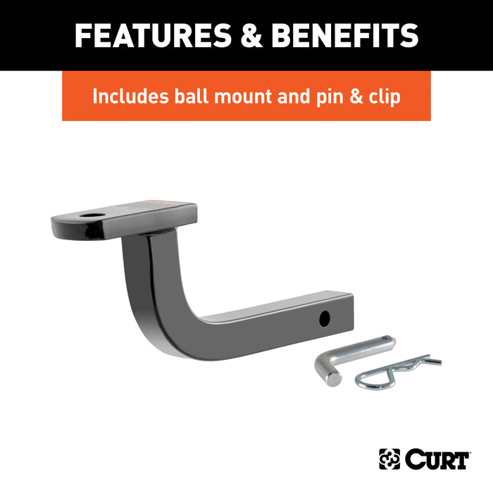 CURT 113753 Class 1 Trailer Hitch; 1-1/4in. Ball Mount; Select Scion tC - Truck Part Superstore