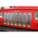 Rugged Ridge 11401.20 Billet Grille Inserts; Polished Aluminum; - Truck Part Superstore