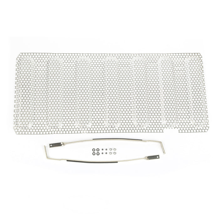 Rugged Ridge 11401.22 Grille Inserts; Satin Stainless Steel; Perforated; - Truck Part Superstore
