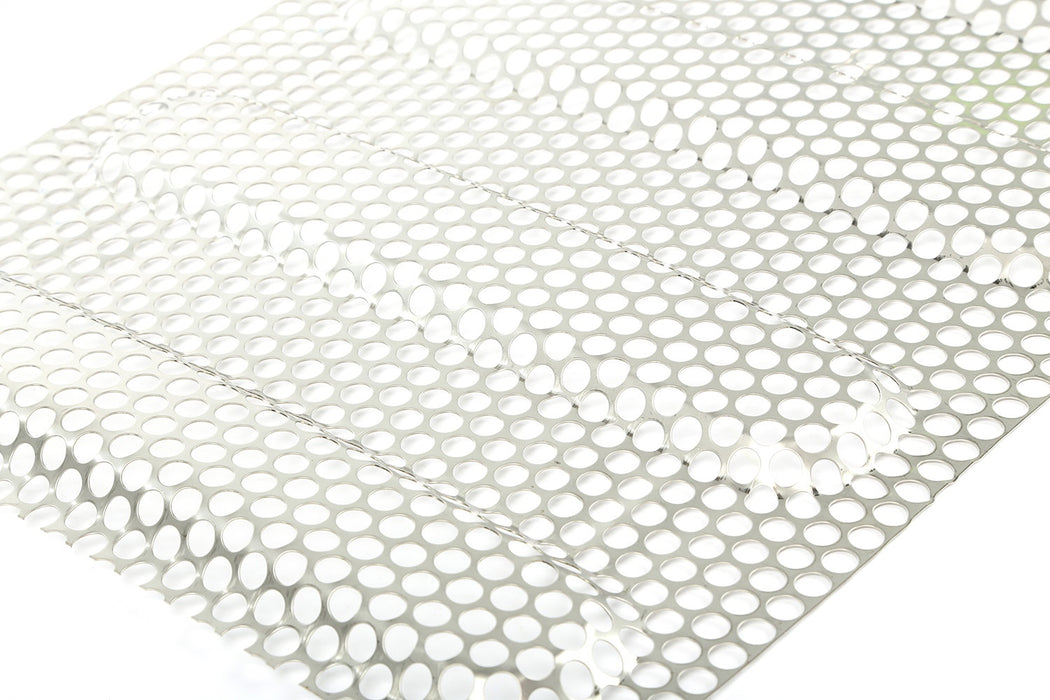 Rugged Ridge 11401.22 Grille Inserts; Satin Stainless Steel; Perforated; - Truck Part Superstore