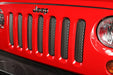 Rugged Ridge 11401.22 Grille Inserts; Satin Stainless Steel; Perforated; - Truck Part Superstore