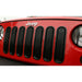 Rugged Ridge 11401.30 Billet Grille Inserts; Black Aluminum; - Truck Part Superstore
