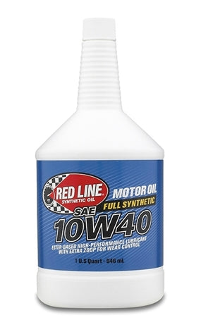 Red Line Oil 11404 10W40 Synthetic Motor Oil 1 Quart Red Line Oil - Truck Part Superstore