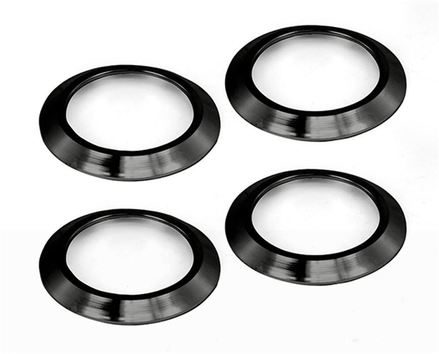 Rugged Ridge 11422.15 AC Vent Bezels; Set of 4; Aluminum; Black; - Truck Part Superstore