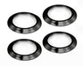 Rugged Ridge 11422.15 AC Vent Bezels; Set of 4; Aluminum; Black; - Truck Part Superstore