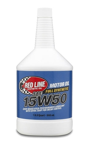 Red Line Oil 11504 15W50 Synthetic Motor Oil 1 Quart Red Line Oil - Truck Part Superstore