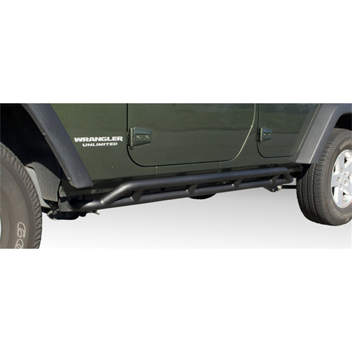 Rugged Ridge 11504.22 RRC Rocker Guard; Textured Black; Pair; - Truck Part Superstore
