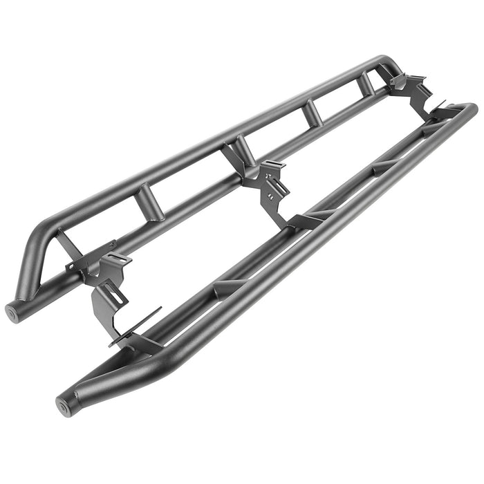 Rugged Ridge 11504.38 RRC Rocker Guard; Black Powder Coat; - Truck Part Superstore