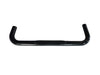 TrailFX 1150530073 3 Inch Round Bent Pwdr Ctd Black Steel Plastic End Caps Rocker Panel Mount - Truck Part Superstore