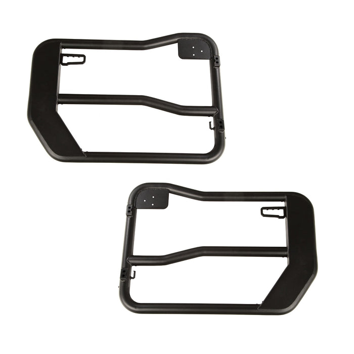 Rugged Ridge 11509.13 Tube Door; Front; Textured Black; - Truck Part Superstore