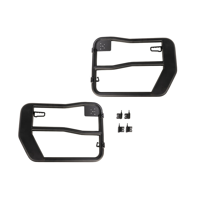 Rugged Ridge 11509.31 Fortis Tube Door; Front; Pair; Black; - Truck Part Superstore