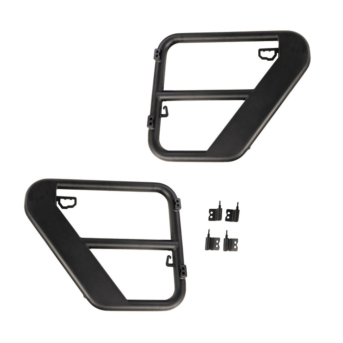 Rugged Ridge 11509.32 Fortis Tube Door; Rear; Pair; Black; - Truck Part Superstore