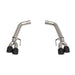 Kooks Custom Headers 11516460 3in. SS Muffler Delete Axle-Back Exhaust w/Black Tips. 2018-2020 Mustang 5.0L. - Truck Part Superstore