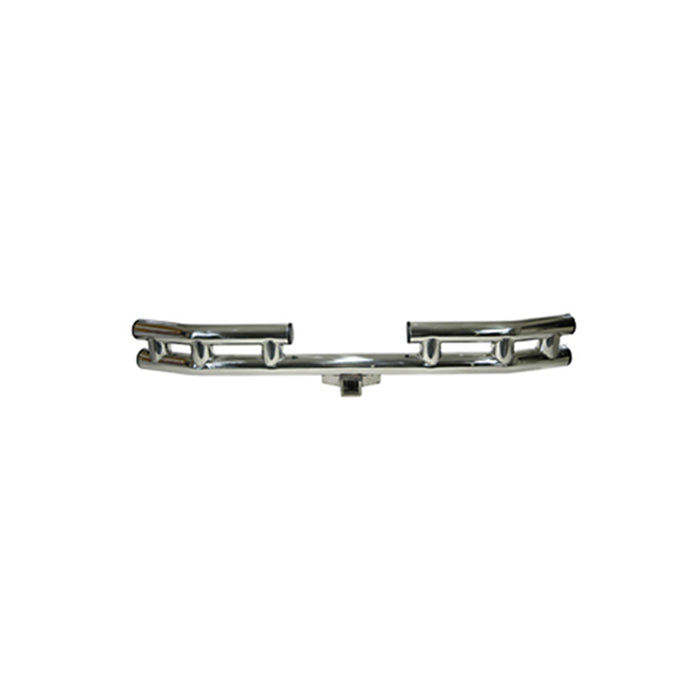 Rugged Ridge 11522.01 Rear Tube Bumper; Stainless; - Truck Part Superstore