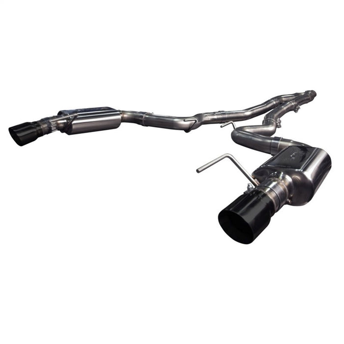 Kooks Custom Headers 11534110 3in. x 2-1/2in. SS Connection-Back Exhaust w/Black Tips. 2015-2017 Mustang EcoBo - Truck Part Superstore
