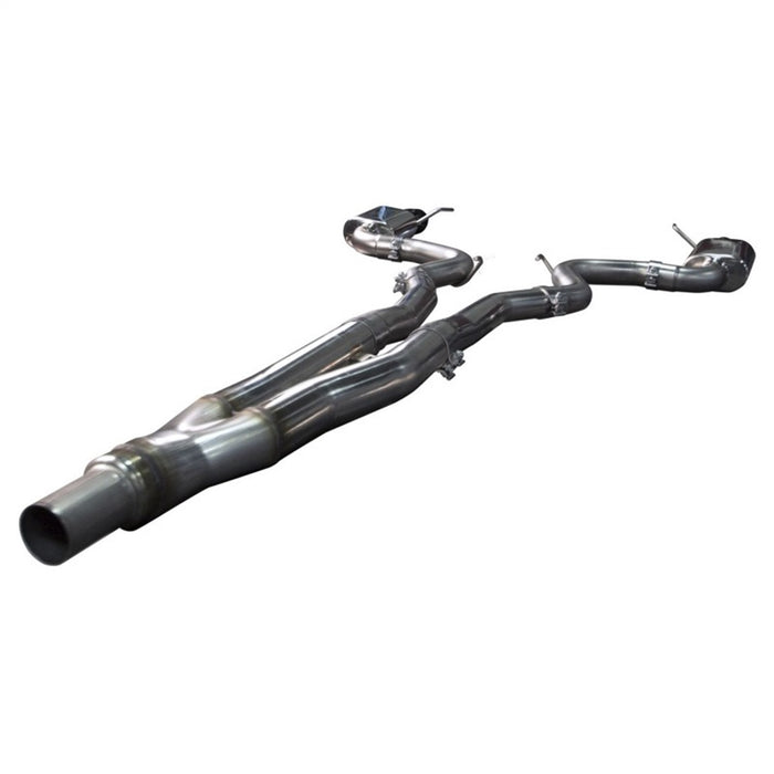 Kooks Custom Headers 11534110 3in. x 2-1/2in. SS Connection-Back Exhaust w/Black Tips. 2015-2017 Mustang EcoBo - Truck Part Superstore