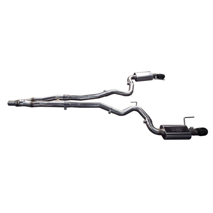 Kooks Custom Headers 11534110 3in. x 2-1/2in. SS Connection-Back Exhaust w/Black Tips. 2015-2017 Mustang EcoBo - Truck Part Superstore