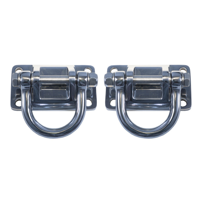 Rugged Ridge 11540.17 D-Ring; Pair; Stainless Steel; Replaces Standard XHD D-Rings; - Truck Part Superstore