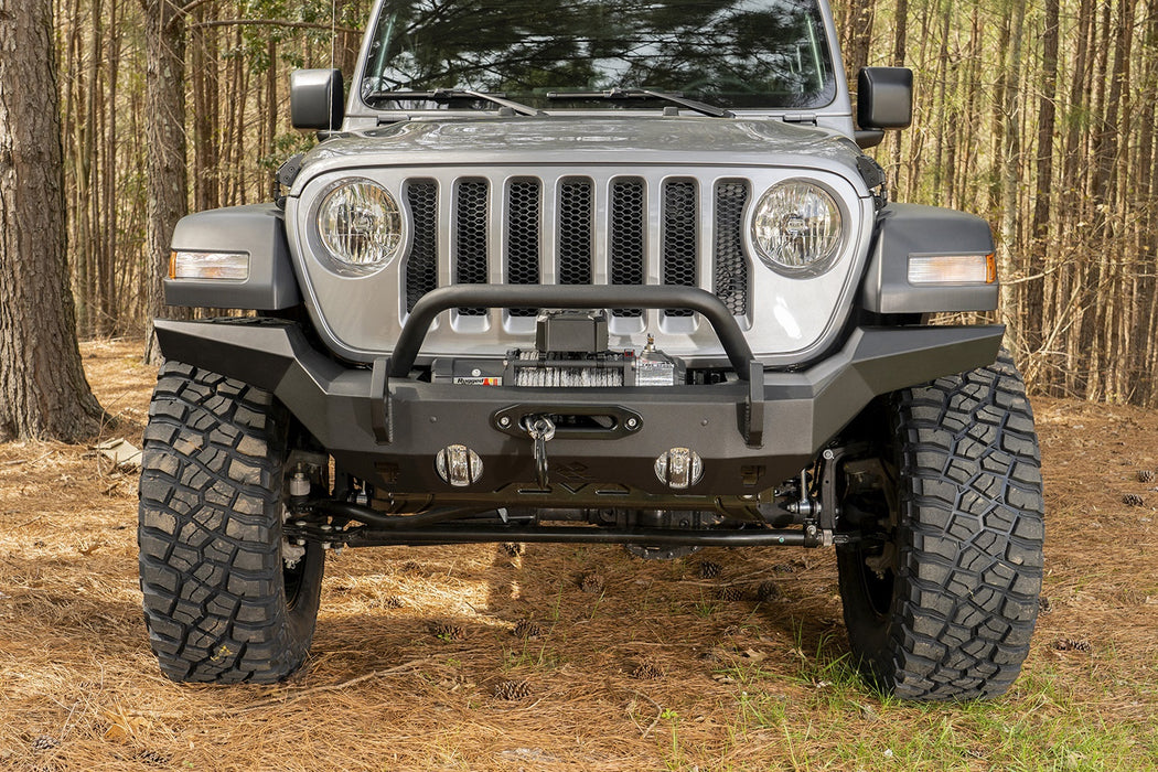 Rugged Ridge 11540.31 Heavy Duty Bumper; Front; Full Width; - Truck Part Superstore