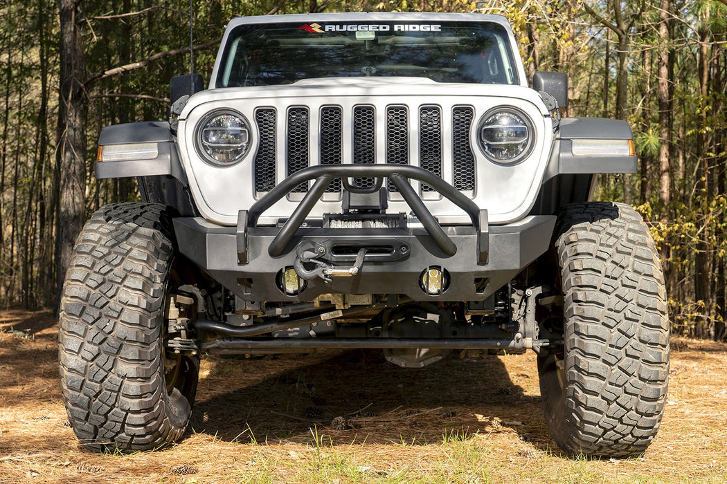 Rugged Ridge 11540.61 Heavy Duty X-Striker; For Use w/HD Front Bumper; Black; - Truck Part Superstore