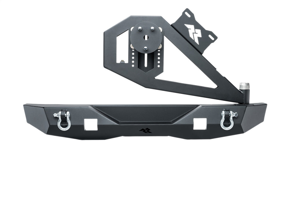 Rugged Ridge 11541.25 XOR Bumper; Rear; w/Swing Out Tire Carrier; Thermoplastic Olefin; Pair; - Truck Part Superstore