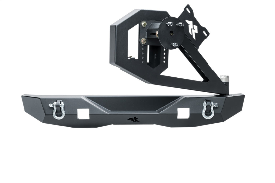 Rugged Ridge 11541.25 XOR Bumper; Rear; w/Swing Out Tire Carrier; Thermoplastic Olefin; Pair; - Truck Part Superstore