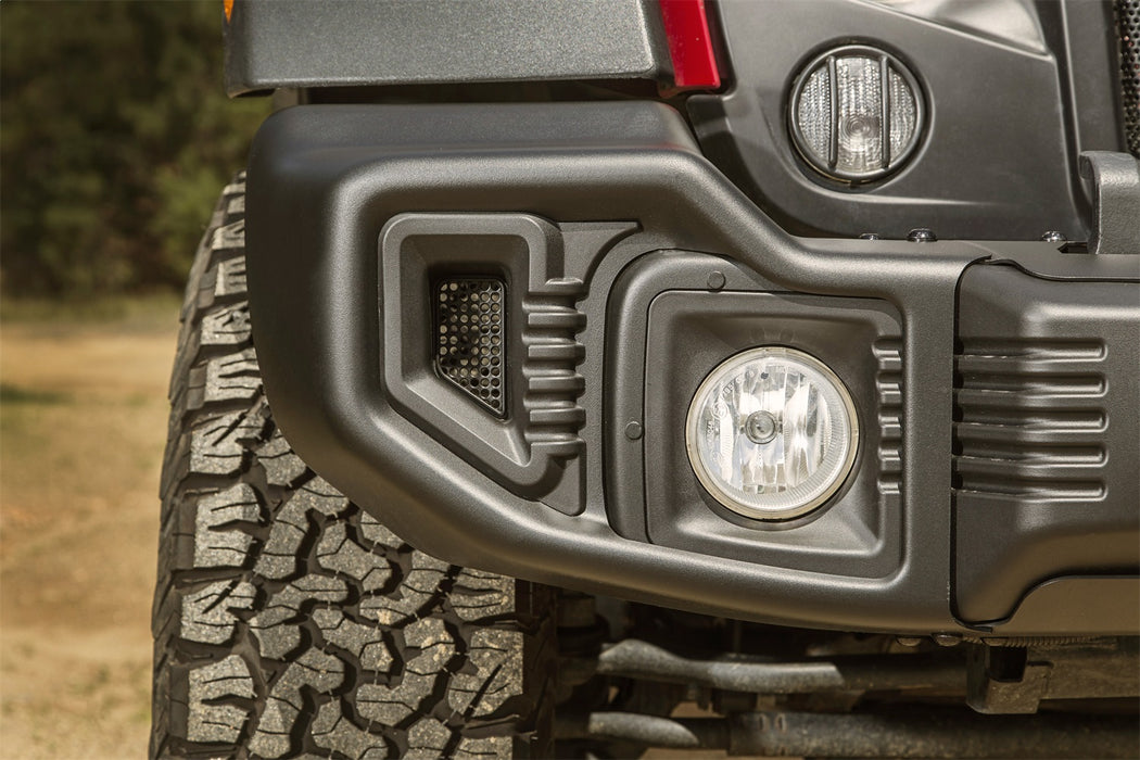 Rugged Ridge 11544.09 Spartacus Front Bumper Kit; Satin Black Stamped Steel; Incl. Over-Rider; - Truck Part Superstore