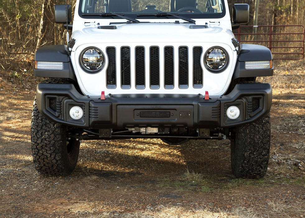 Rugged Ridge 11544.21 Spartacus Front Bumper; Satin Black Powder-Coated; 11 Gauge; Stamped Steel; - Truck Part Superstore