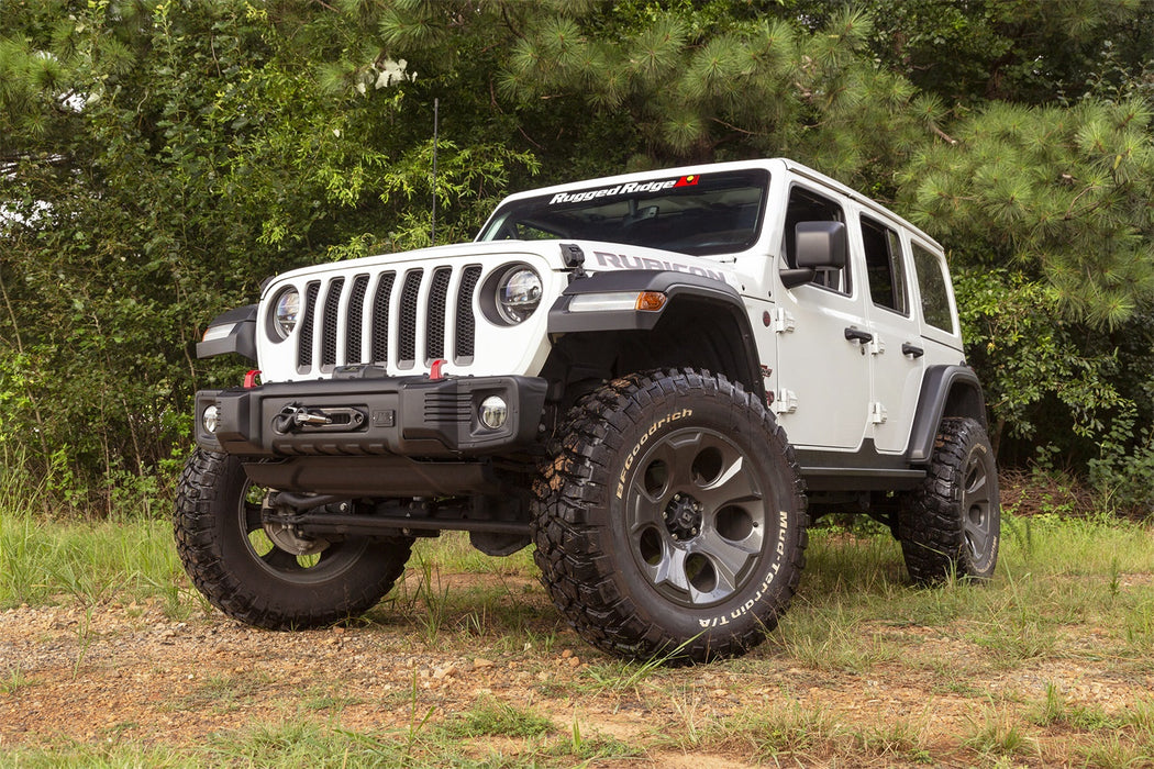 Rugged Ridge 11544.24 Spartacus Stubby Bumper; Black; Front; - Truck Part Superstore