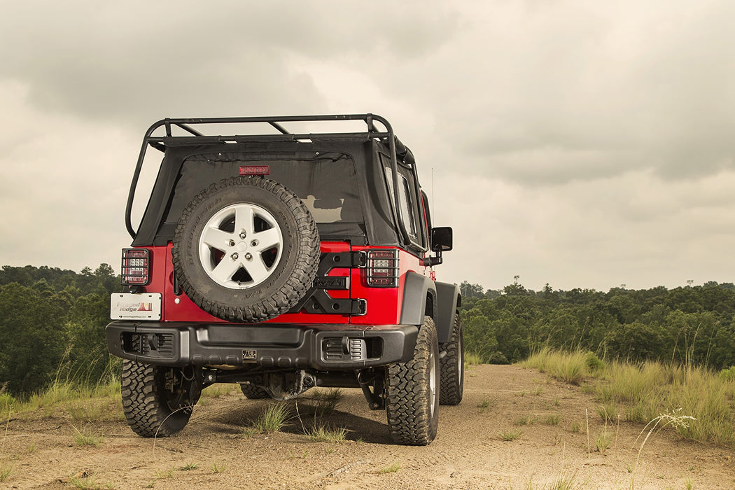 Rugged Ridge 11544.51 Spartacus Rear Bumper; Satin Black Stamped Steel; - Truck Part Superstore
