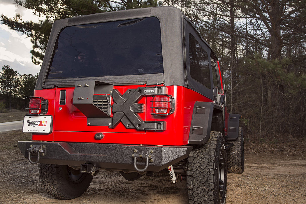 Rugged Ridge 11546.61 Spartacus HD Tire Carrier Hinge Casting; Black Textured Powder Coat; - Truck Part Superstore