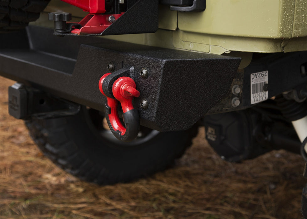 Rugged Ridge 11548.21 Spartan Rear Bumper; Steel; Body Width; - Truck Part Superstore