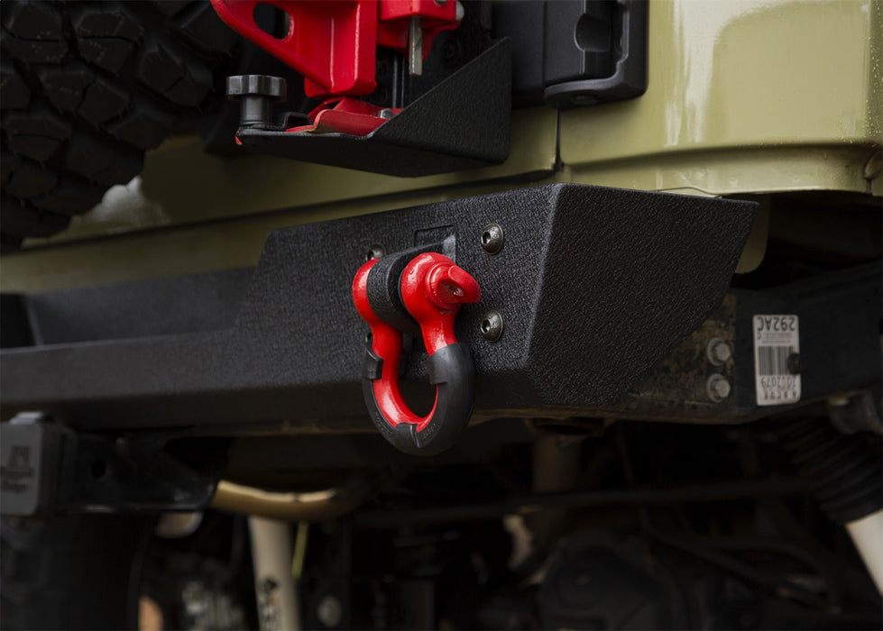 Rugged Ridge 11548.21 Spartan Rear Bumper; Steel; Body Width; - Truck Part Superstore