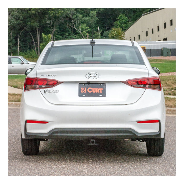 CURT 11548 Class 1 Trailer Hitch; 1-1/4in. Receiver; Select Hyundai Accent - Truck Part Superstore