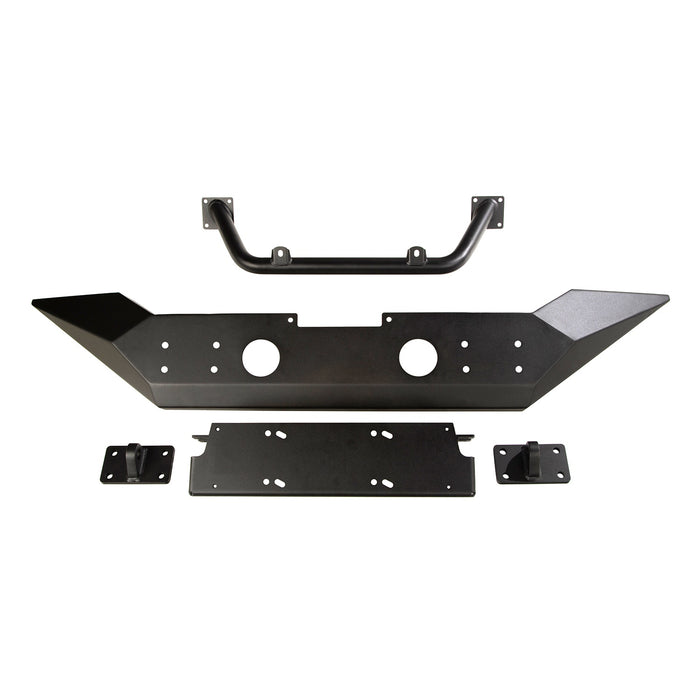 Rugged Ridge 11548.41 Spartan Front Bumper; Steel; w/Overrider; High Clearance Ends; - Truck Part Superstore