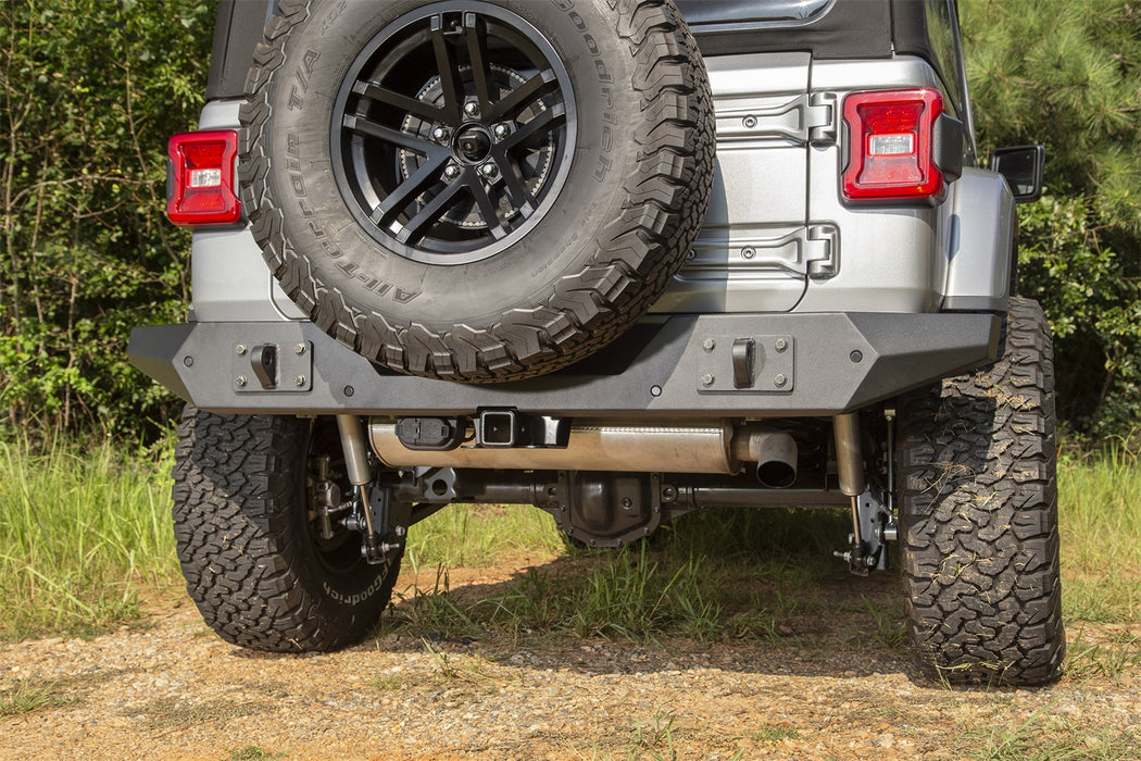 Rugged Ridge 11548.51 Spartan Rear Bumper; Full Width; - Truck Part Superstore