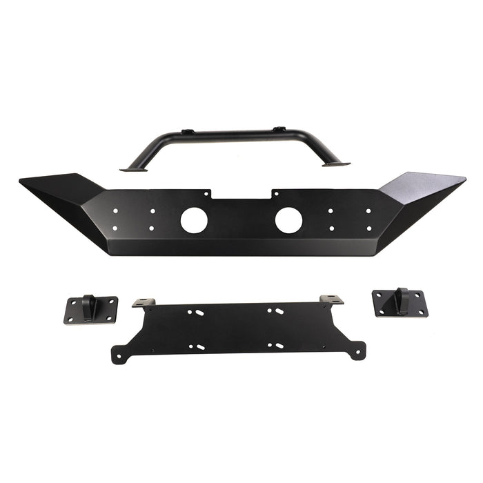 Rugged Ridge 11548.71 Spartan Front Bumper; High Clearance Ends; w/Overrider; - Truck Part Superstore