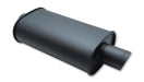 Vibrant Performance 1154 STREETPOWER Flat Black Oval Muffler; 4 in. Inlet; w/5 in. Tip; - Truck Part Superstore