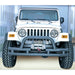 Rugged Ridge 11561.03 Front Bumper; w/Winch Cut Out; Textured Black; - Truck Part Superstore
