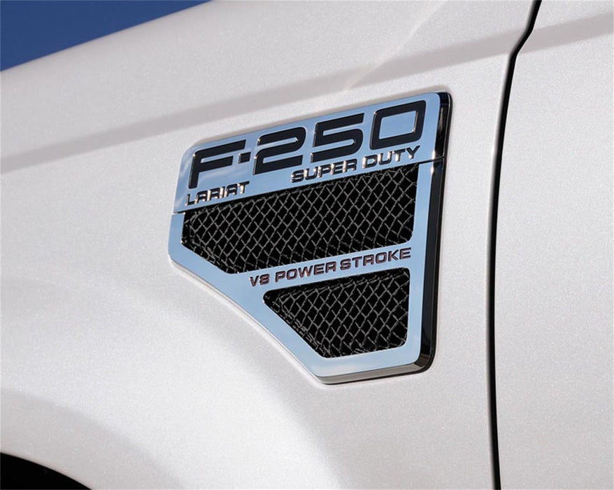 T-Rex Grilles 115641 T1 Series Side Vent; Small Mesh; Aluminum; Black; 2 Pc; Bolt-On; - Truck Part Superstore
