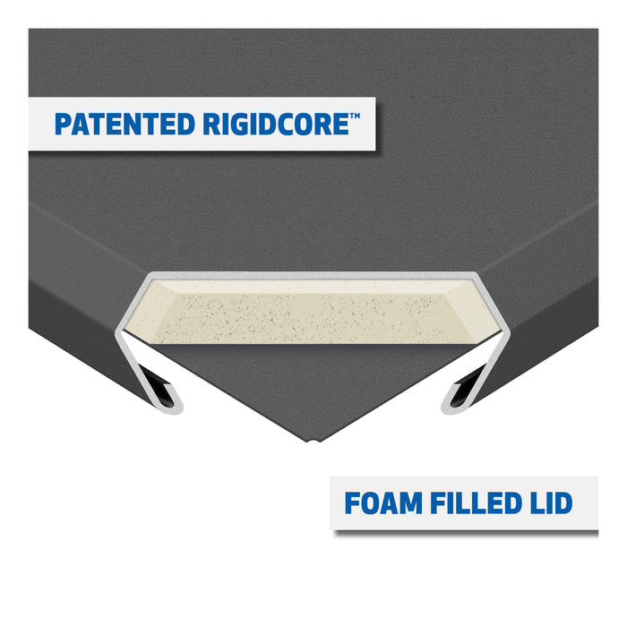 UWS ST-75-COMBO-MB Matte Black 75-Gallon Steel-Aluminum Combo Transfer Tank - Truck Part Superstore