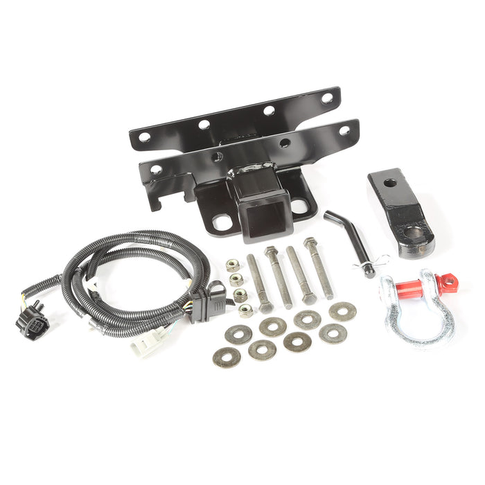 Rugged Ridge 11580.62 Trailer Hitch Kit; Rear; D-Shackle; Incl. Hitch/Harness/Plug; - Truck Part Superstore