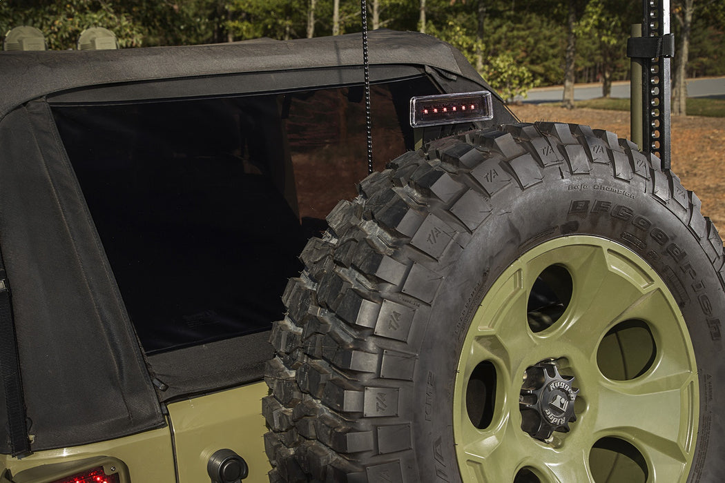 Rugged Ridge 11585.05 High Mount LED 3rd Brake Light; 6 Red LEDs; Simple Bolt On Installation; - Truck Part Superstore