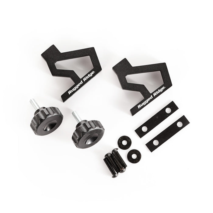 Rugged Ridge 11586.04 Off-Road Jack Mount Bracket Kit; 6061 T6 Aluminum; Incl. Thumb Screws; - Truck Part Superstore