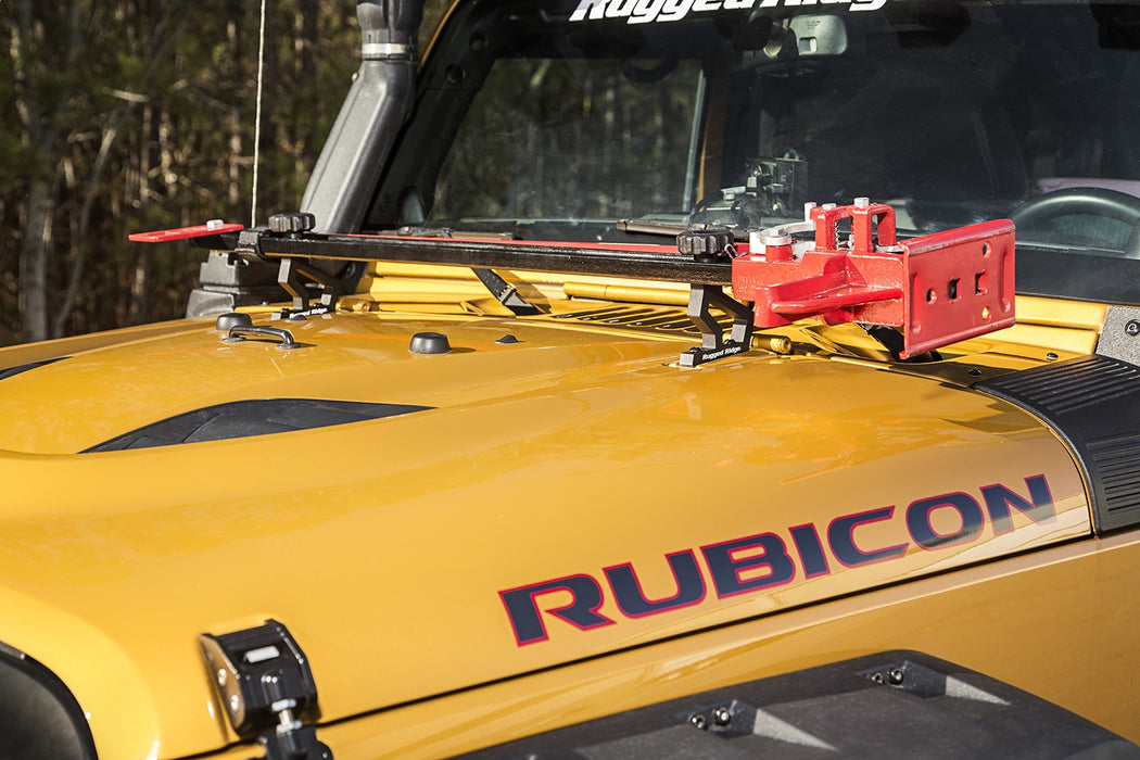Rugged Ridge 11586.04 Off-Road Jack Mount Bracket Kit; 6061 T6 Aluminum; Incl. Thumb Screws; - Truck Part Superstore